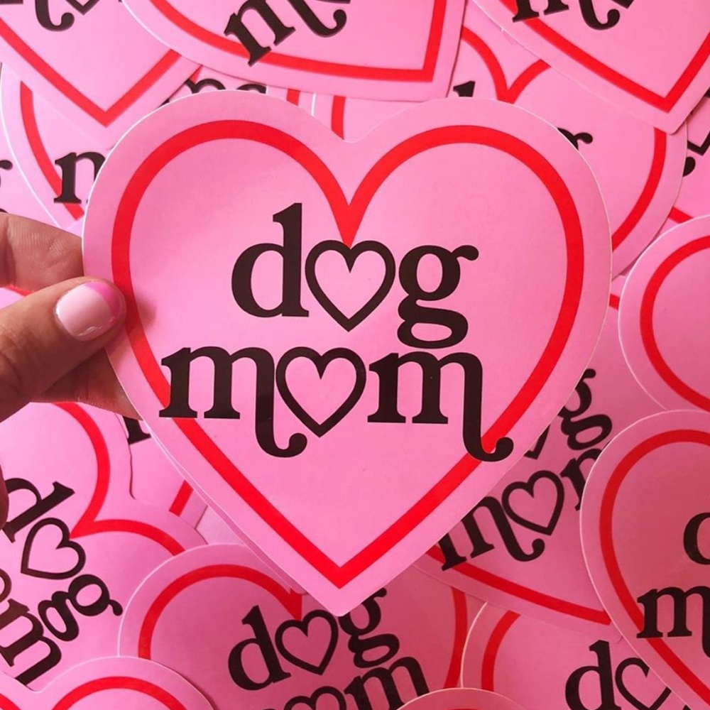 Heart :Dog Mom: Sticker